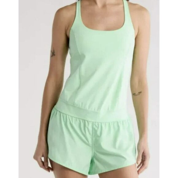 Free People x Hatch Lime Righteous Runsie One Piece Sz XS NWT - Picture 1 of 6